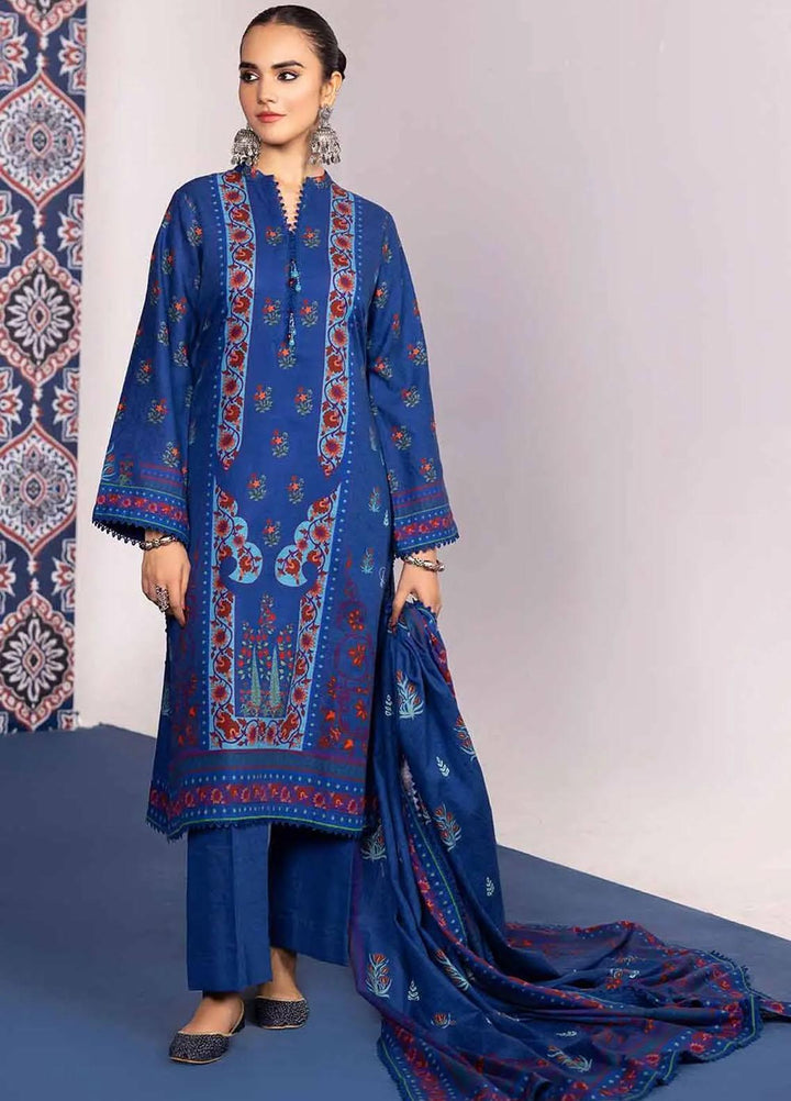 Gul Ahmed Printed Khaddar Suits Unstitched 3 Piece GA23WL K-32018 - Winter Collection