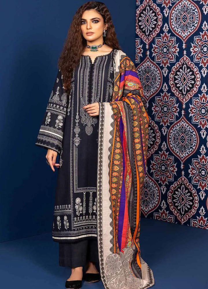 Gul Ahmed Printed Khaddar Suits Unstitched 3 Piece GA23WL K-32033 - Winter Collection