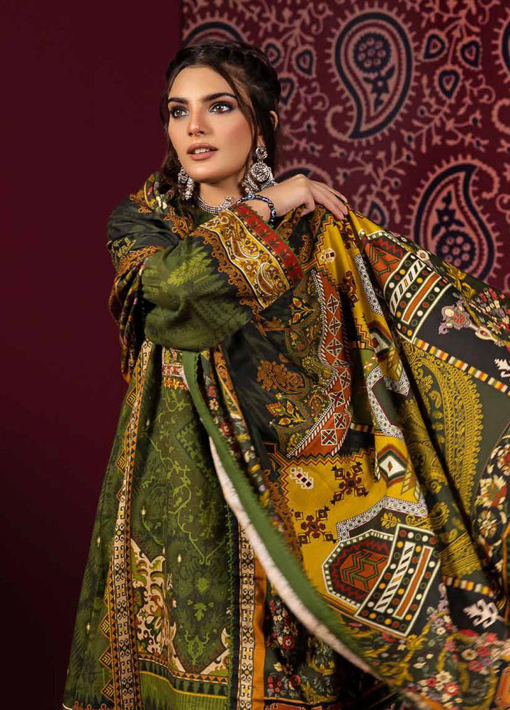 Gul Ahmed Embroidered Khaddar Suits Unstitched 3 Piece GA23WL K-32038 - Winter Collection