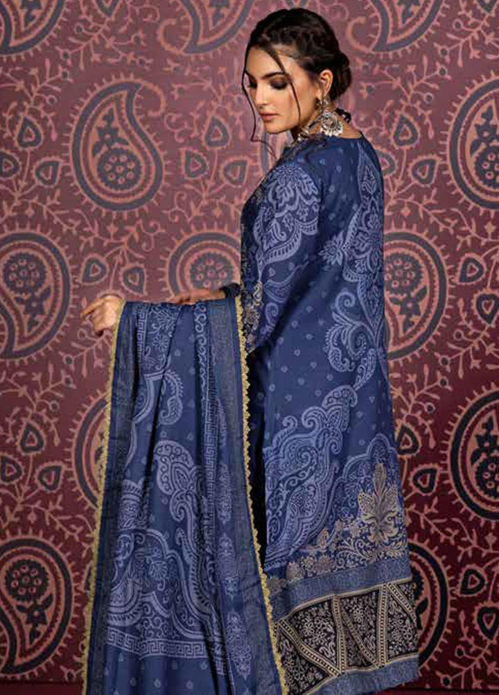 Gul Ahmed Embroidered Cotton Suits Unstitched 3 Piece GA23WL K-32008 - Winter Collection