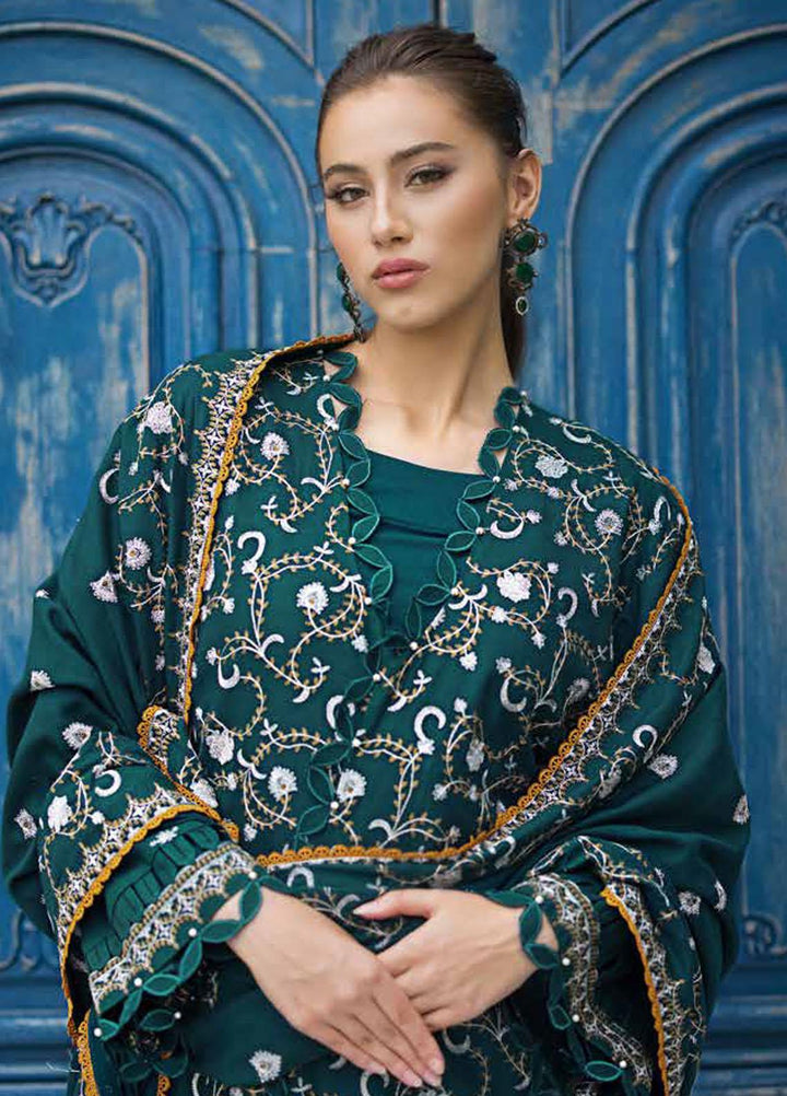 Gul Ahmed Embroidered Pashmina Suits Unstitched 3 Piece GA23WL AP-32001 - Winter Collection