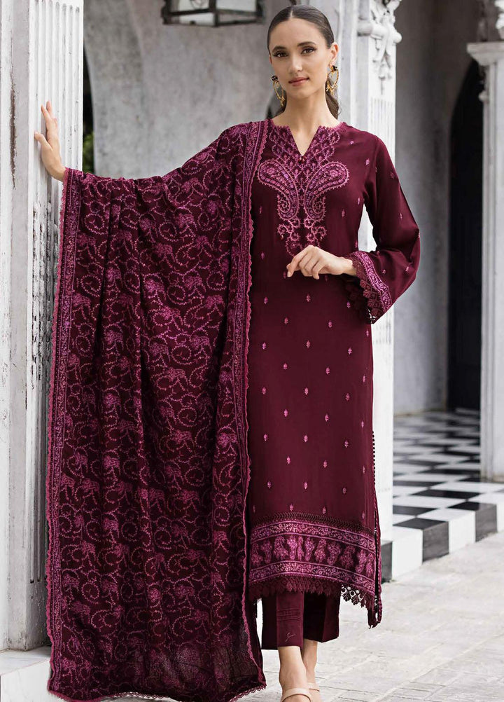 Gul Ahmed Embroidered Pashmina Suits Unstitched 3 Piece GA23WL AP-32072 - Winter Collection