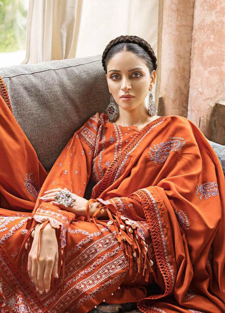 Gul Ahmed Embroidered Pashmina Suits Unstitched 3 Piece GA23WL AP-32041 - Winter Collection