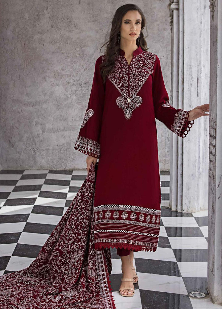 Gul Ahmed Embroidered Pashmina Suits Unstitched 3 Piece GA23WL AP-32066 - Winter Collection