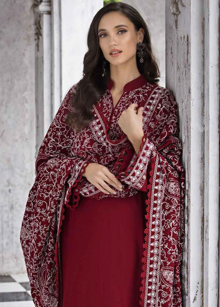 Gul Ahmed Embroidered Pashmina Suits Unstitched 3 Piece GA23WL AP-32066 - Winter Collection