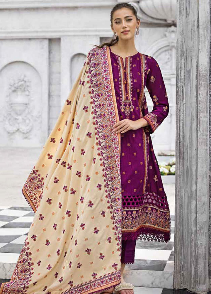 Gul Ahmed Embroidered Khaddar Suits Unstitched 3 Piece GA23WL AP-32064 - Winter Collection