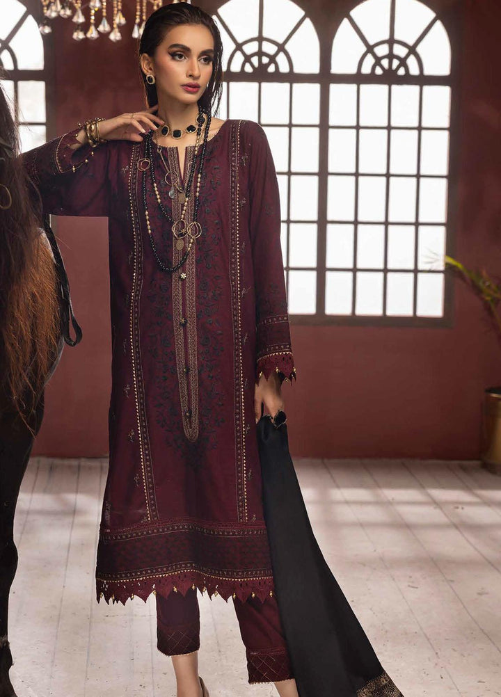 Gul Ahmed Embroidered Khaddar Suits Unstitched 3 Piece GA23WL AP-32085 - Winter Collection