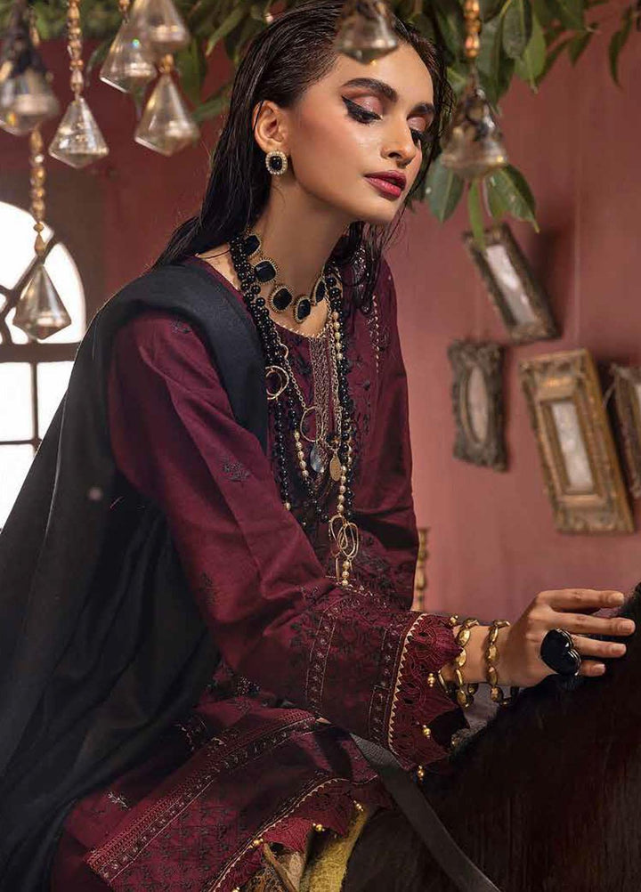 Gul Ahmed Embroidered Khaddar Suits Unstitched 3 Piece GA23WL AP-32085 - Winter Collection