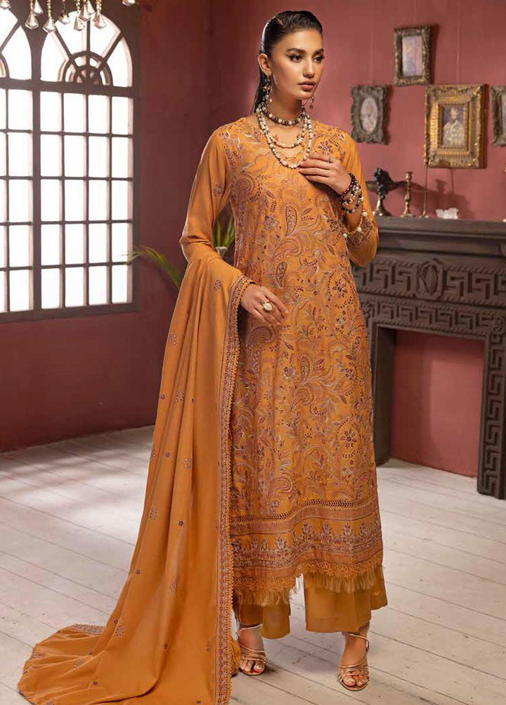 Gul Ahmed Embroidered Karandi Suits Unstitched 3 Piece GA23WL AY-32024 - Winter Collection