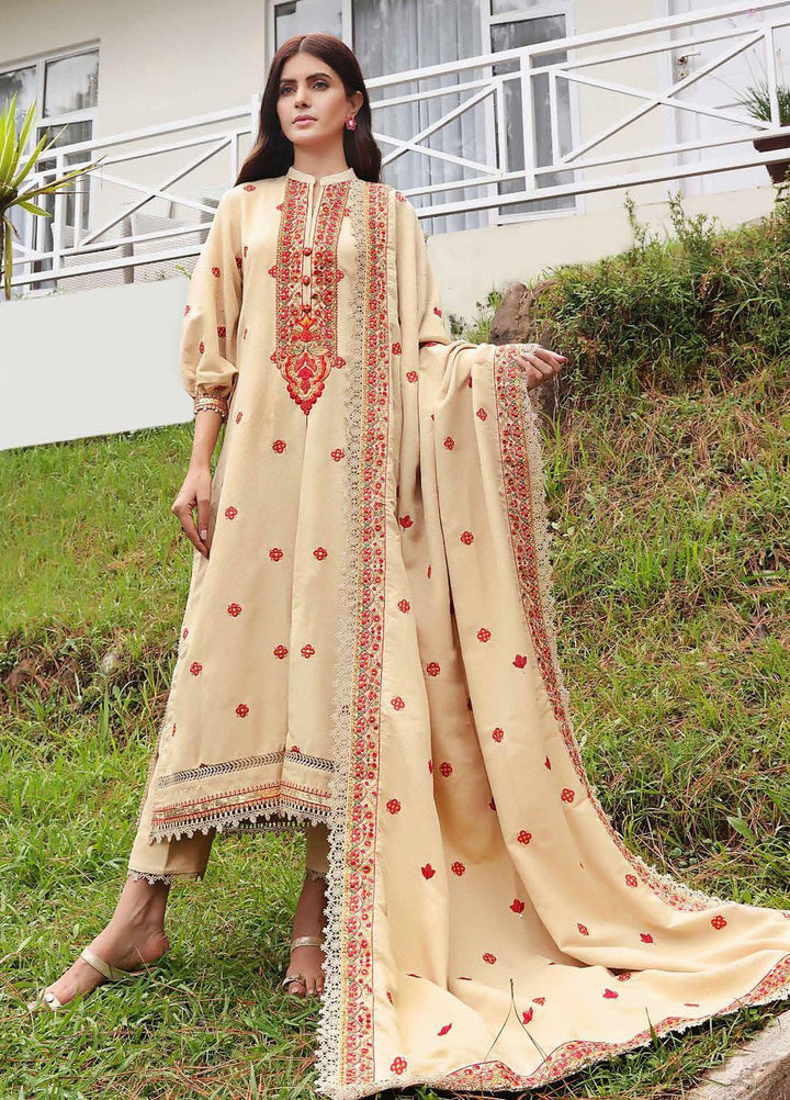 Gul Ahmed Embroidered Jacquard Suits Unstitched 3 Piece GA23WL DB-32019 - Winter Collection