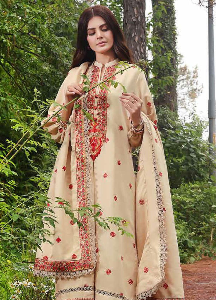 Gul Ahmed Embroidered Jacquard Suits Unstitched 3 Piece GA23WL DB-32019 - Winter Collection