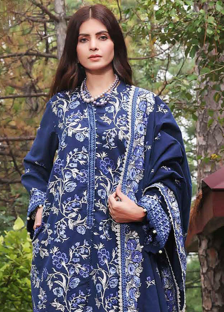 Gul Ahmed Embroidered Yarn Suits Unstitched 3 Piece GA23WL YD-32007 - Winter Collection