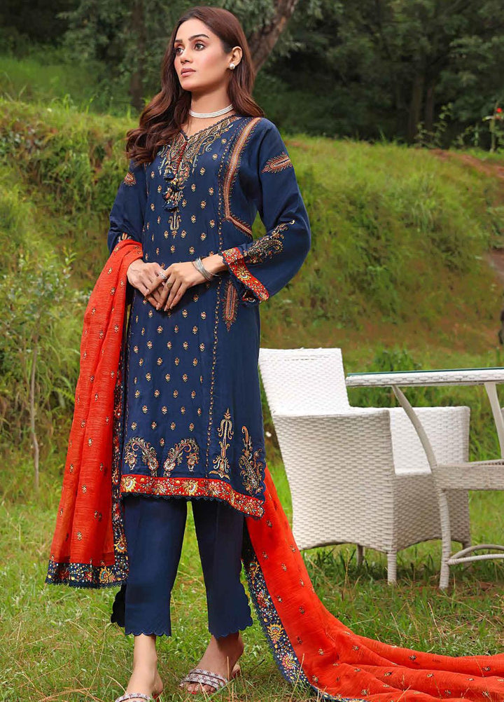 Gul Ahmed Embroidered Silk Suits Unstitched 3 Piece GA23WL PM-32080 - Winter Collection