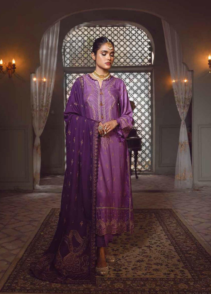 Gul Ahmed Embroidered Linen Suits Unstitched 3 Piece GA22UW AY-22002 - Winter Collection
