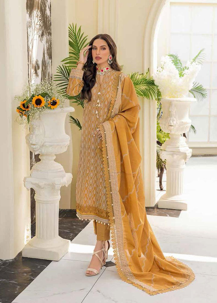 Gul Ahmed Embroidered Karandi Suits Unstitched 3 Piece GA22UW AY-22005 - Winter Collection