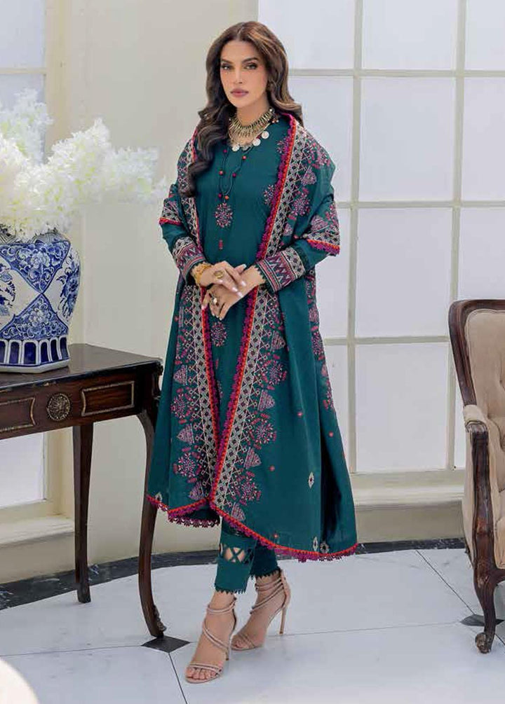 Gul Ahmed Embroidered Karandi Suits Unstitched 3 Piece GA22UW AY-22015 - Winter Collection