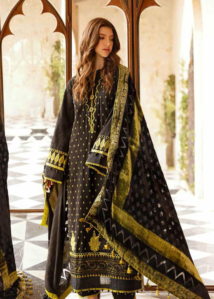 Gul Ahmed Embroidered Khaddar Suits Unstitched 3 Piece GA22UW BVL-22002 - Winter Collection