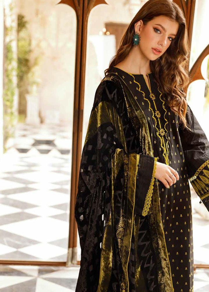 Gul Ahmed Embroidered Khaddar Suits Unstitched 3 Piece GA22UW BVL-22002 - Winter Collection