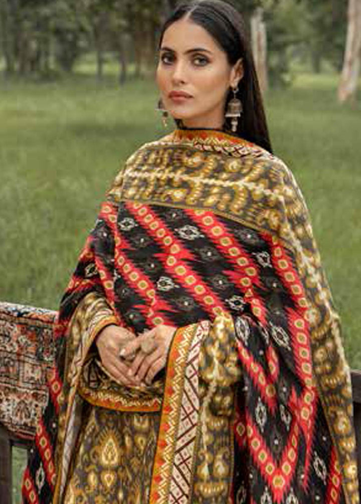 Gul Ahmed Embroidered Khaddar Suits Unstitched 3 Piece GA22UW K-22058 - Winter Collection