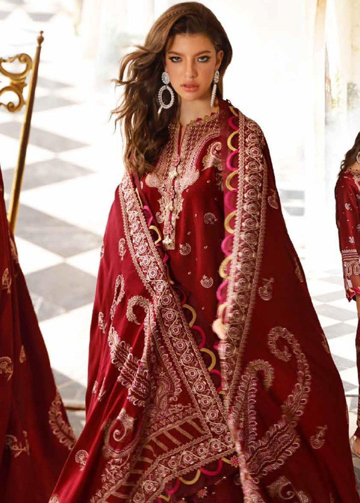 Gul Ahmed Embroidered Raw Silk Suits Unstitched 3 Piece GA22UW RW-22003 - Winter Collection