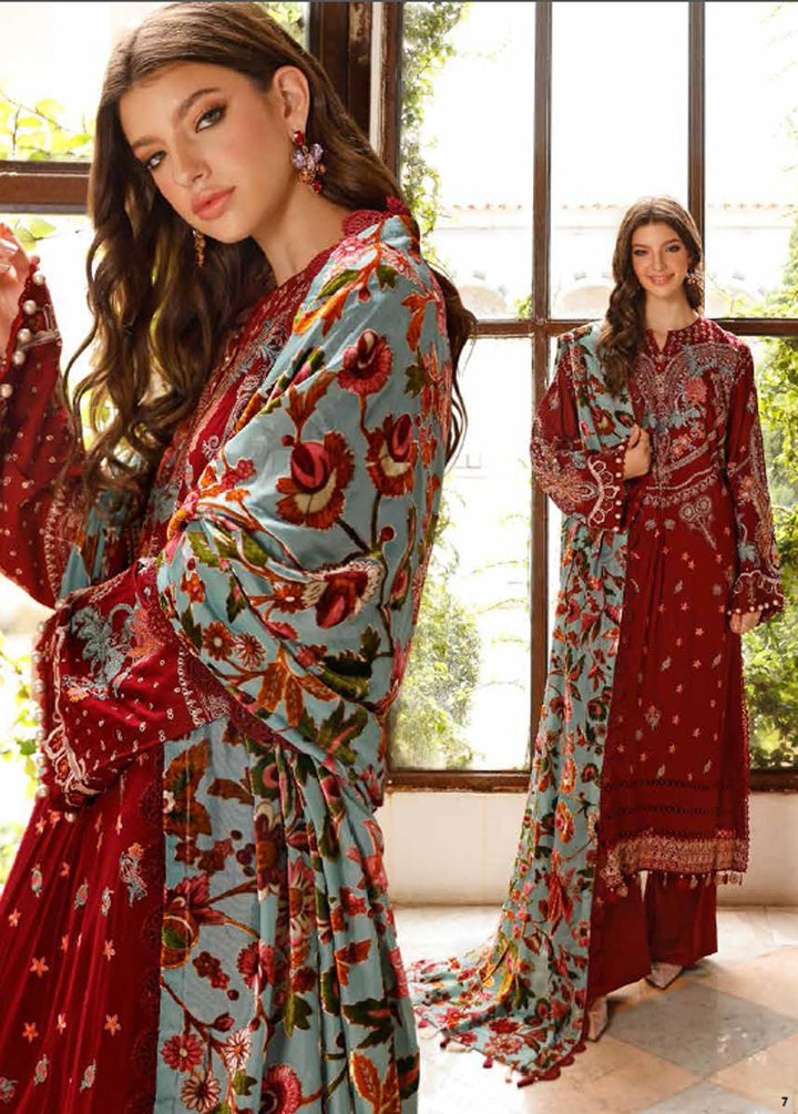 Gul Ahmed Embroidered Linen Suits Unstitched 3 Piece GA22UW WV-22002 - Winter Collection
