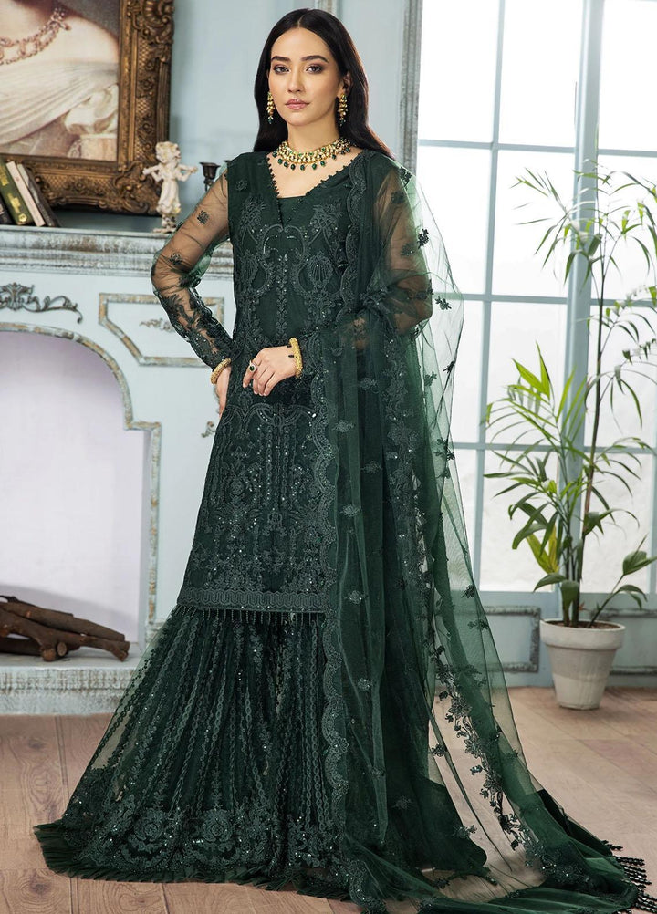 Gul Meera by House of Nawab Embroidered Net Suits Unstitched 3 Piece HON21GM 07 GOHAR - Luxury Formals Collection