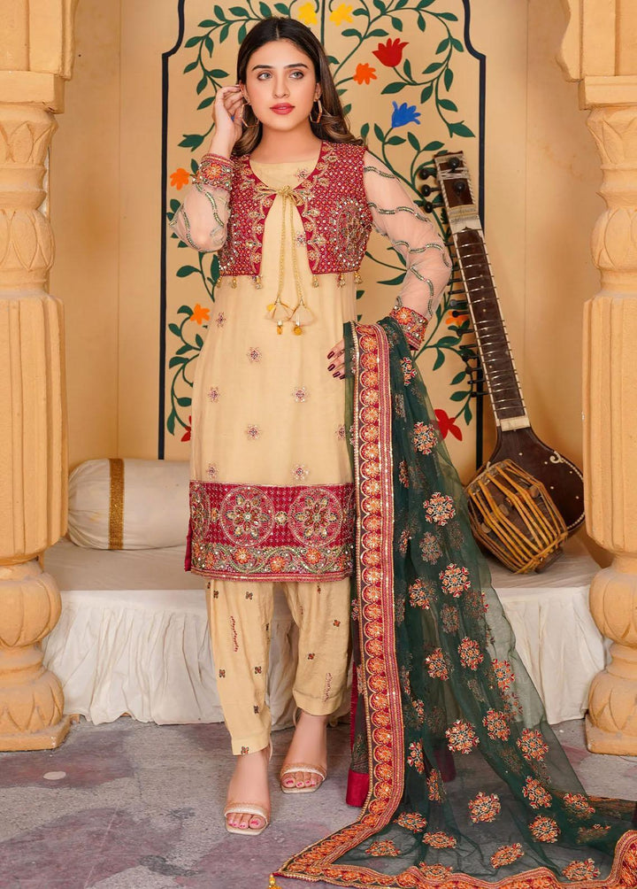 Ayat Pret Formal Net 4 Piece Suit Champa