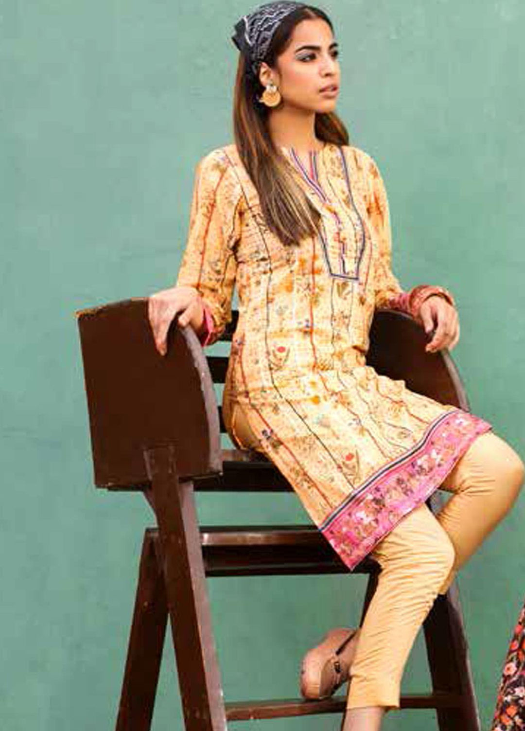 Gul Ahmed Printed Lawn Unstitched Kurties GA21BG SL-936 B - Summer Collection