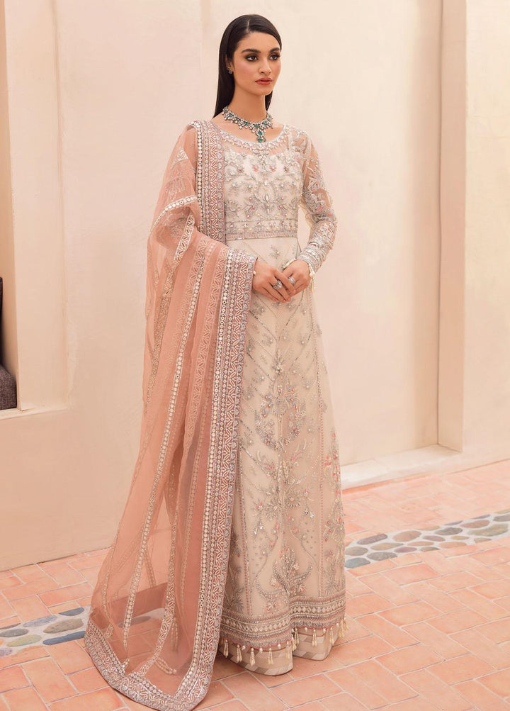 Gulaal Embroidered Net Suits Unstitched 3 Piece GL22LF 05 Arwa - Luxury Formals Collection