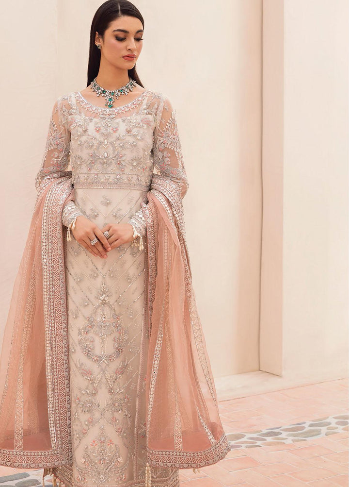 Gulaal Embroidered Net Suits Unstitched 3 Piece GL22LF 05 Arwa - Luxury Formals Collection