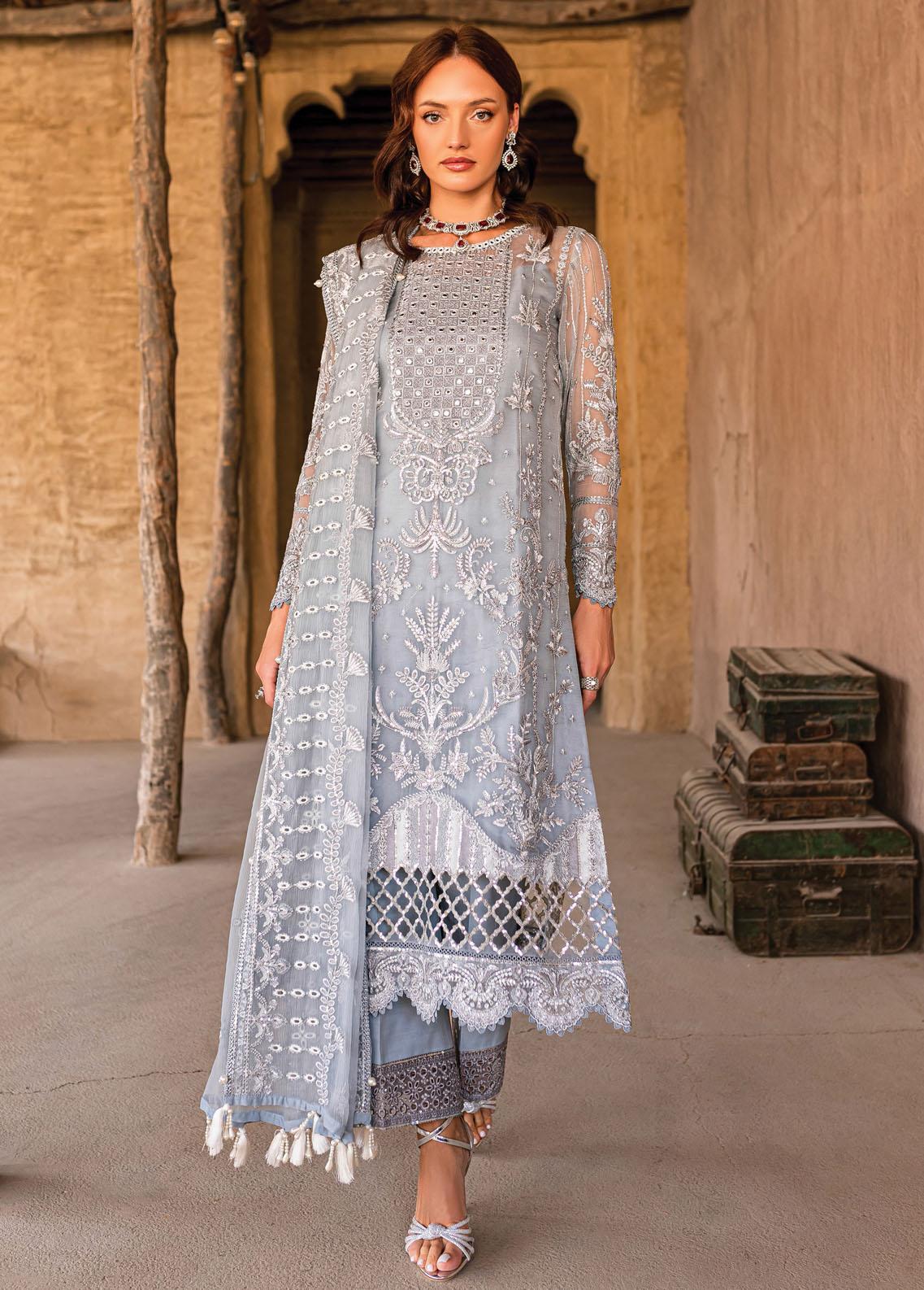 Gulaal Embroidered Chiffon Suit Unstitched 4 Piece GL24EC GL-EC-24V2-07 Estrella - Luxury Collection