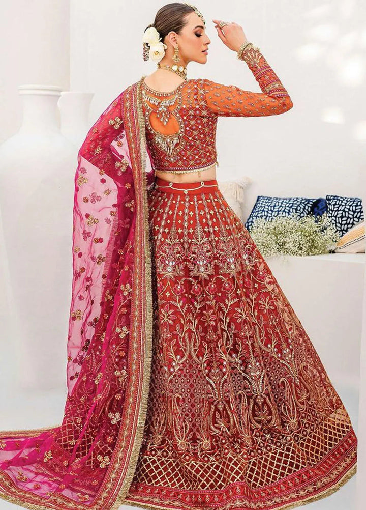 Gulaal Embroidered Organza Suits 3 Piece Unstitched GL22WD 06 Sanaiyah - Wedding Collection