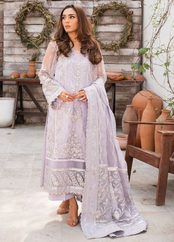 Gulaal Embroidered Organza Suits Unstitched 4 Piece GL23UL-V2 GL-LP-V2-17 Liana - Luxury Collection