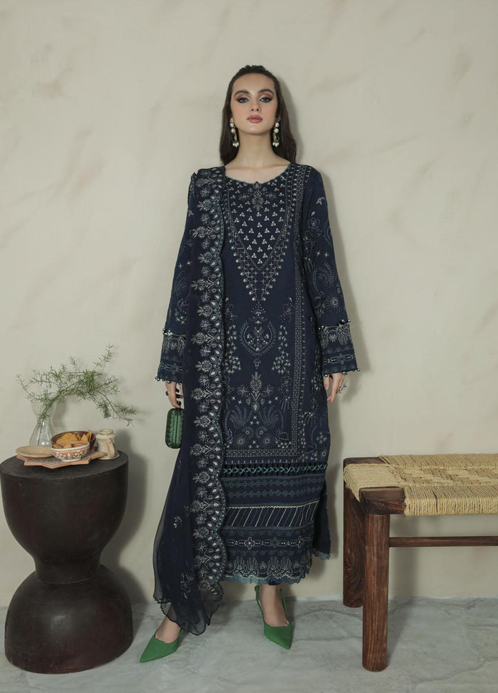 Gulaal Pret Embroidered Khaadi Net 3 Piece Suit GL22EP Lara
