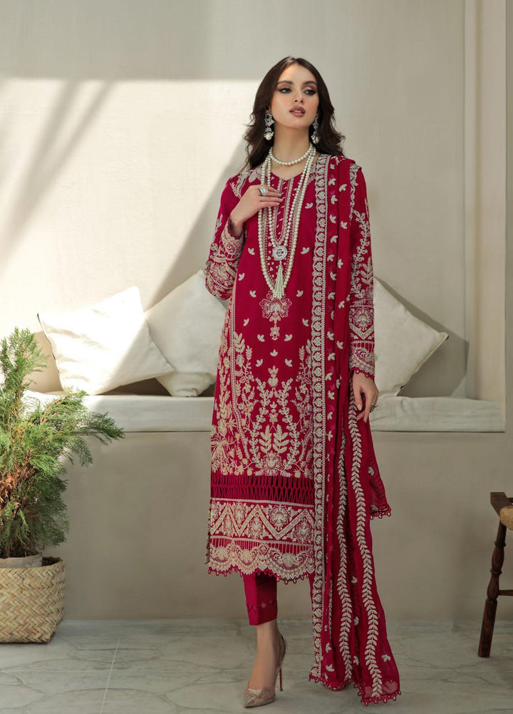 Gulaal Pret Embroidered Khaadi Net 3 Piece Suit GL22EP Lyanna