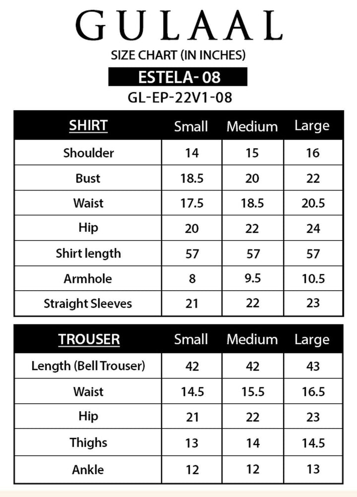 Gulaal Pret Embroidered Chiffon 3 Piece Suit GL22EP Estela