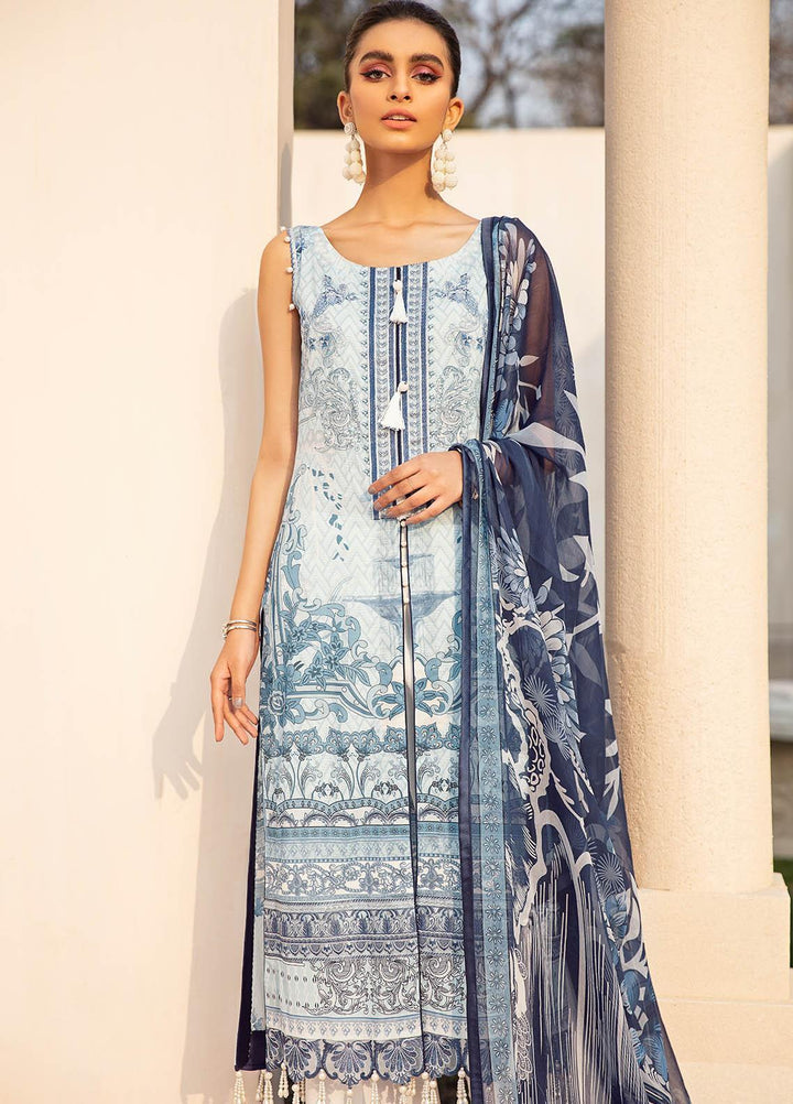 Gulaal Embroidered Lawn Suits Unstitched 3 Piece GL21L GL-01 Anisah - Summer Collection