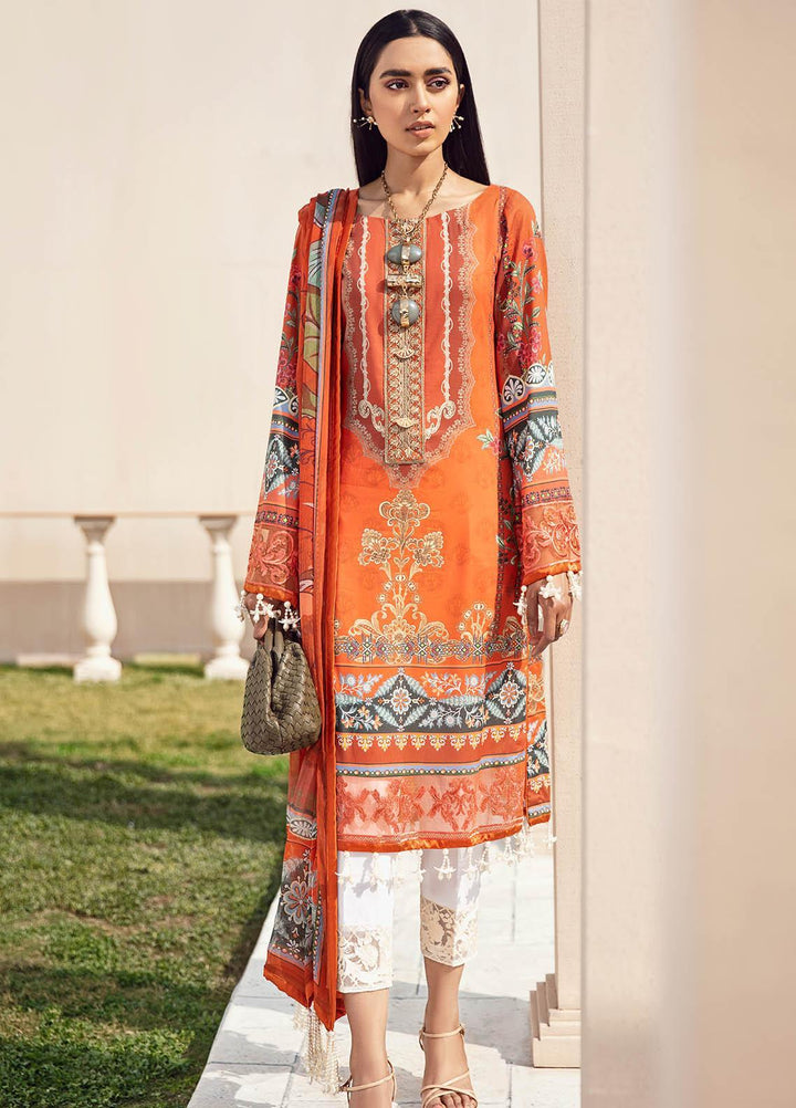 Gulaal Embroidered Lawn Suits Unstitched 3 Piece GL21L GL-08 Meheroze - Summer Collection