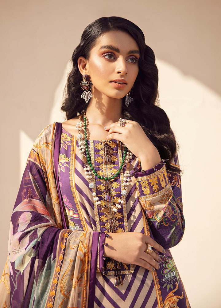 Gulaal Embroidered Lawn Suits Unstitched 3 Piece GL21L GL-12 Falak - Summer Collection