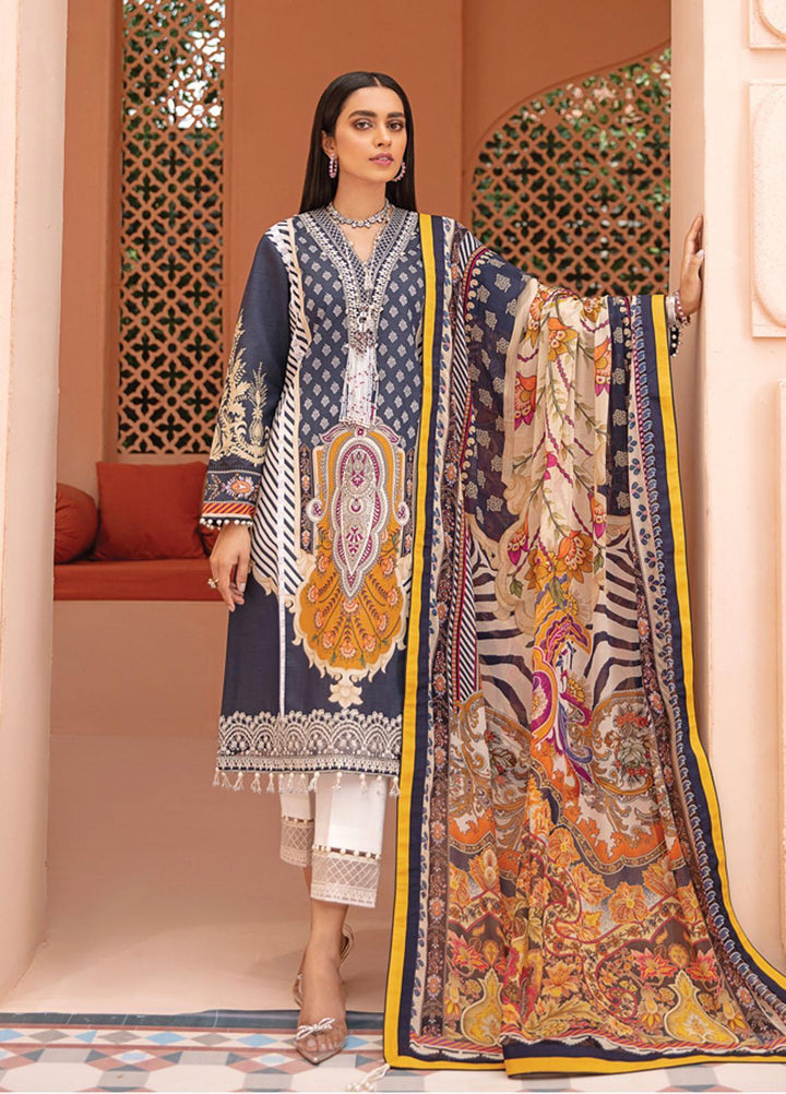 Gulaal Embroidered Lawn Suits Unstitched 3 Piece GL21-L2 01 Mahrou - Summer Collection