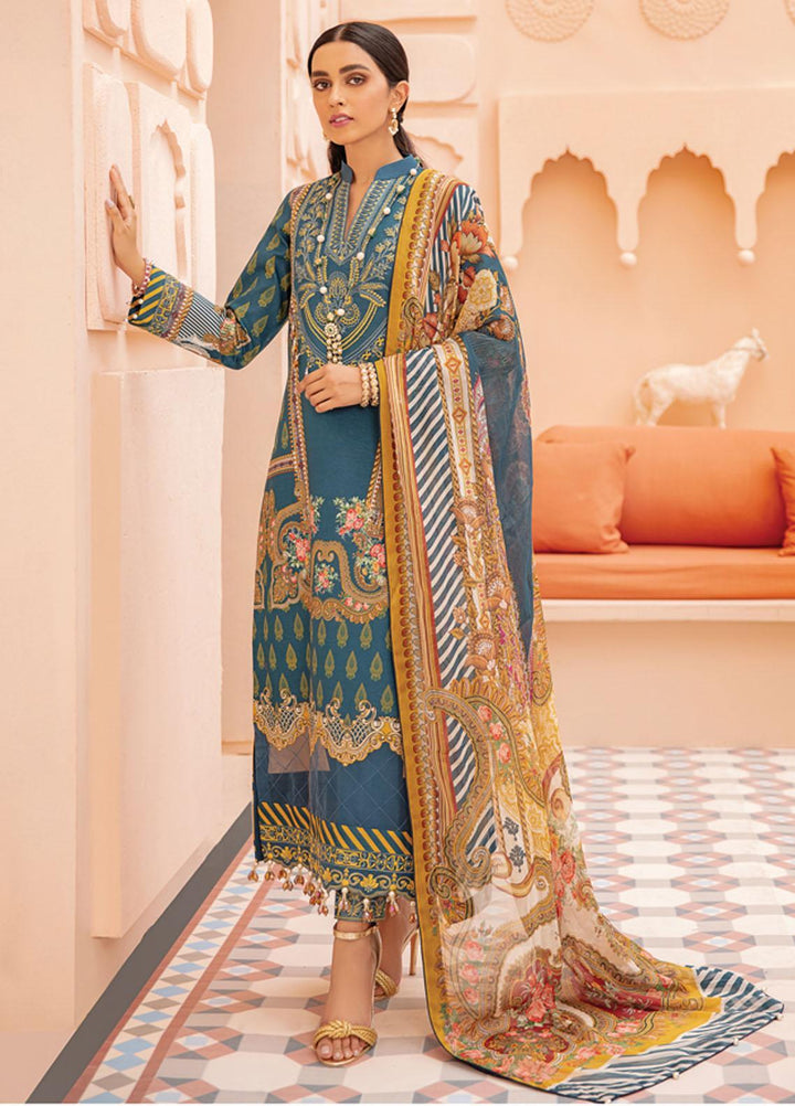 Gulaal Embroidered Lawn Suits Unstitched 3 Piece GL21-L2 02 Nudrat - Summer Collection