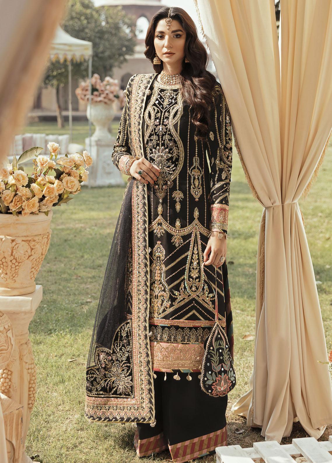 Gulaal Embroidered Velvet Suits Unstitched 3 Piece GL22V 01 AZRA - Luxury Collection