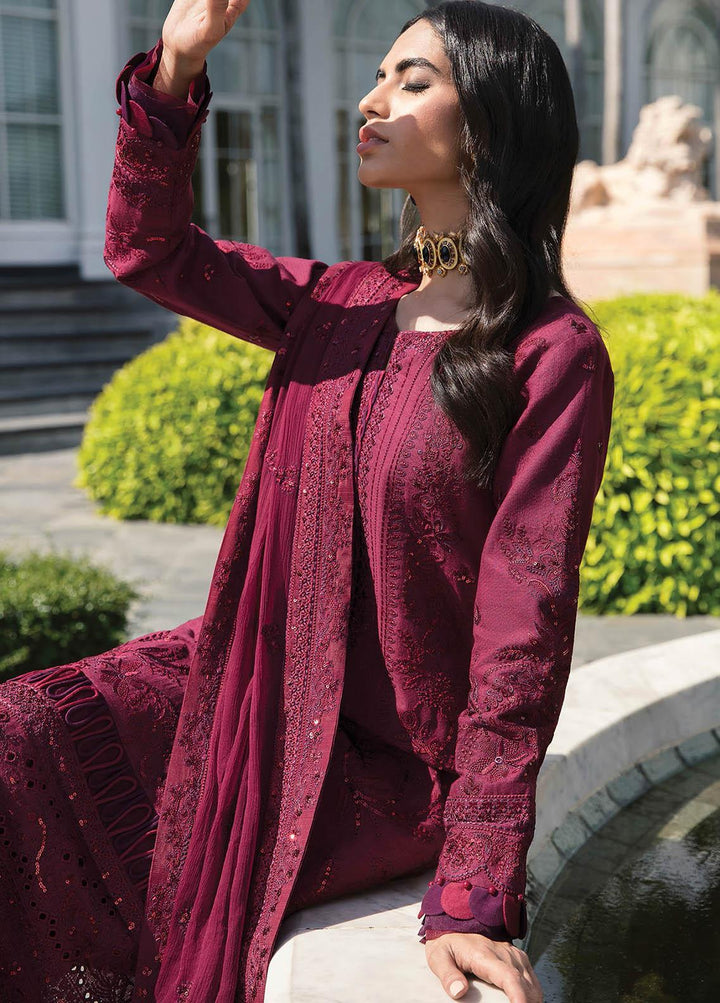 Gulaal Embroidered Lawn Suits Unstitched 3 Piece GL23LL 05 Ghazal - Luxury Collection