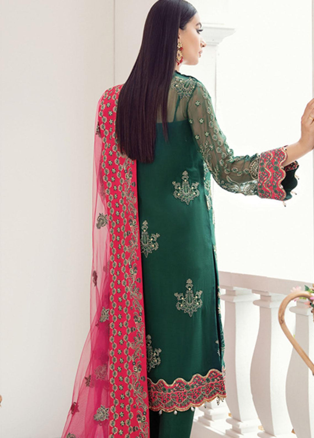 Gulaal Embroidered Chiffon Suits Unstitched 3 Piece GL21C 01 Sofiya - Premium Collection