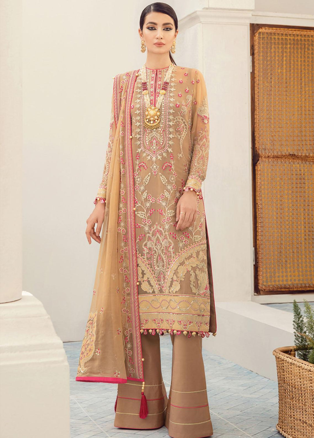 Gulaal Embroidered Chiffon Suits Unstitched 3 Piece GL21C 03 Falak - Premium Collection