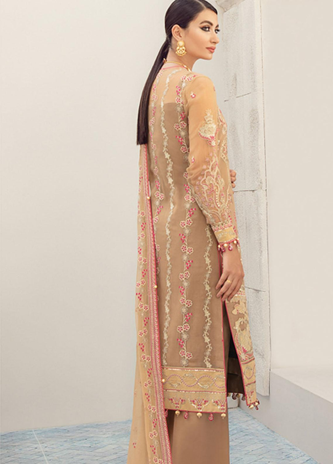 Gulaal Embroidered Chiffon Suits Unstitched 3 Piece GL21C 03 Falak - Premium Collection