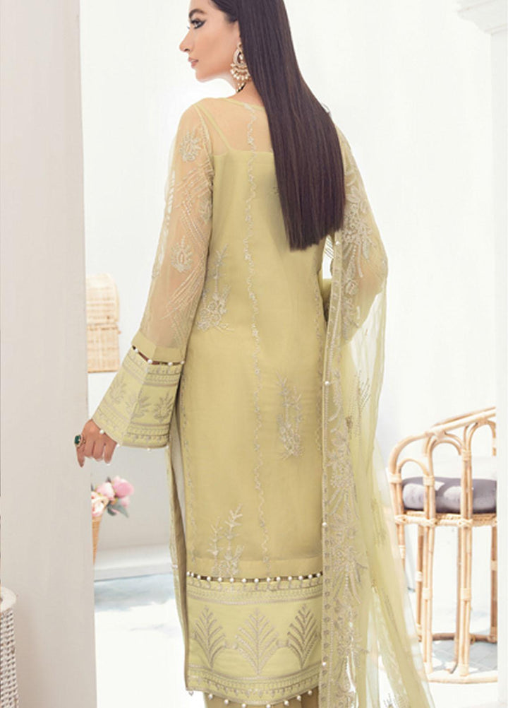 Gulaal Embroidered Chiffon Suits Unstitched 3 Piece GL21C 08 Pareesa - Premium Collection