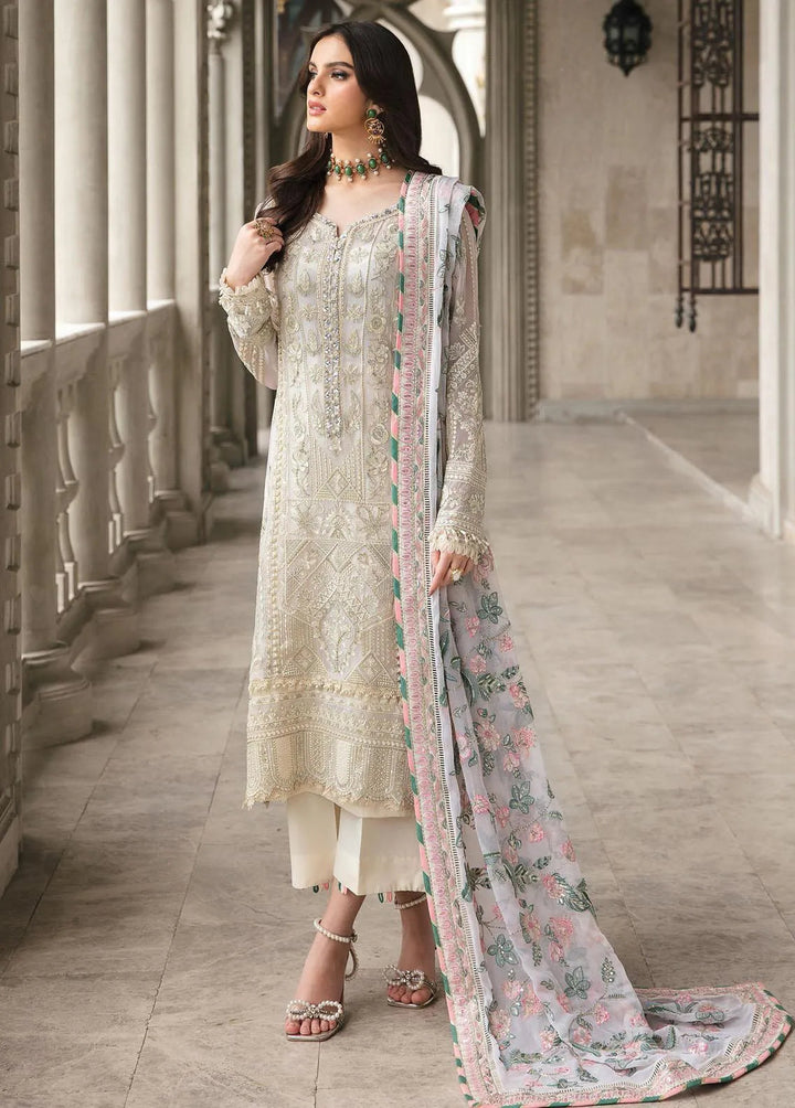 Gulaal Pret Embroidered Chiffon Suit 4 Piece GL23C 03 Camile