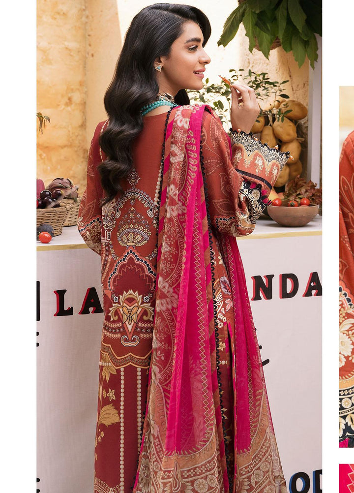 Gulaal Embroidered Lawn Suits Unstitched 3 Piece GL23UL D-03 Valeria - Summer Collection