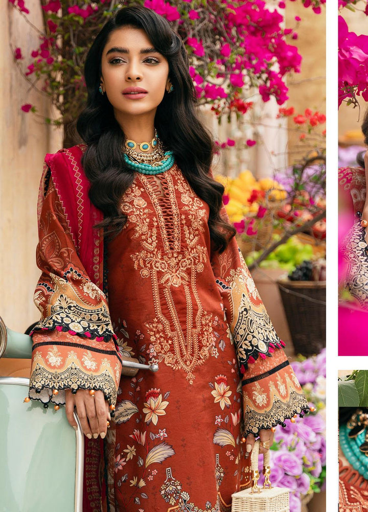 Gulaal Embroidered Lawn Suits Unstitched 3 Piece GL23UL D-03 Valeria - Summer Collection